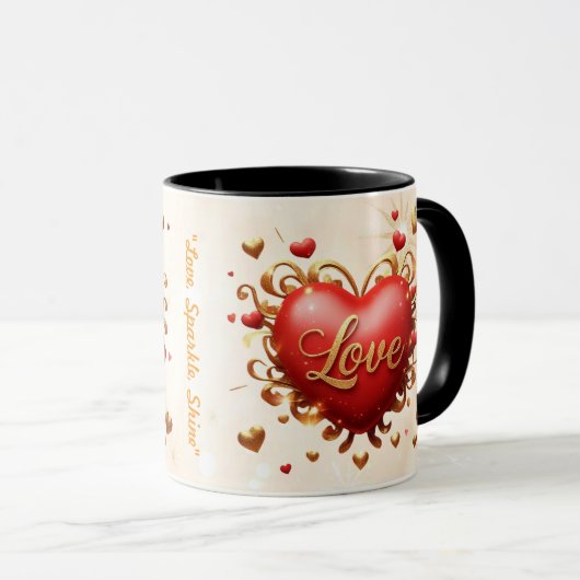 "Eternal Liebe Spark" Tasse (VorderseiteRechts)