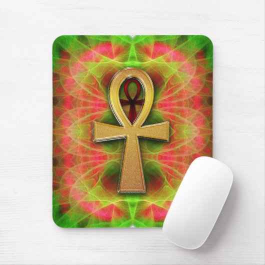 Eternal Life Ankh Psychedelic Buzz Mousepad (Mit Mouse)