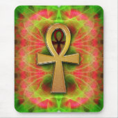 Eternal Life Ankh Psychedelic Buzz Mousepad (Vorne)