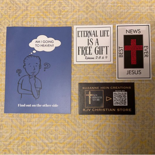 Eternal Life ist ein kostenloses Geschenk Christli Quadratische Visitenkarte