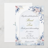 Eternal Love Classic Wedding Einladung (Vorne/Hinten)