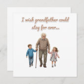 eternal love for grandfather einladung (Vorne/Hinten)