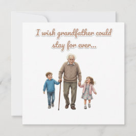 Eternal Love grandfather And Grandchildren Einladung