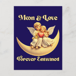 Eternal Love wir haben Crescent Moon Feiertagspostkarte