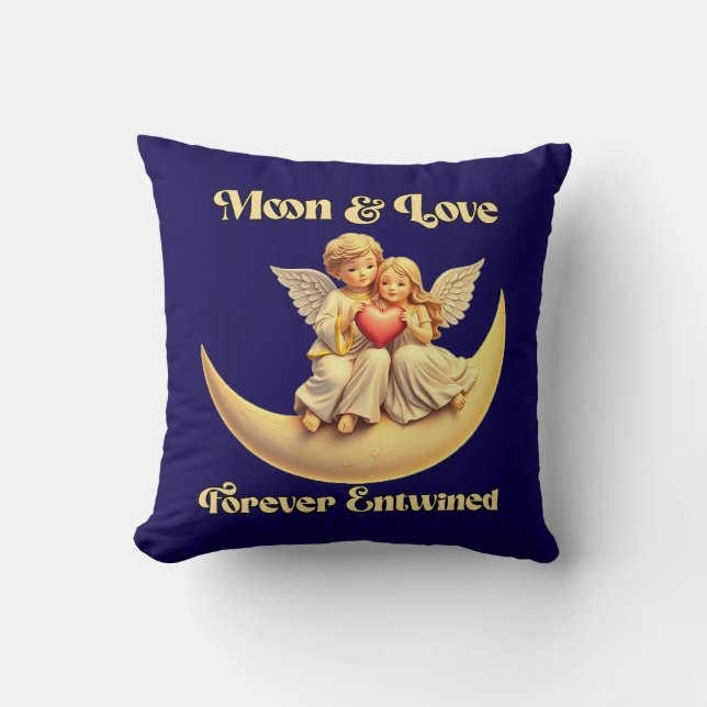 Eternal Love wir haben Crescent Moon Kissen (Vorderseite)