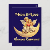 Eternal Love wir haben Crescent Moon Postkarte (Vorne/Hinten)
