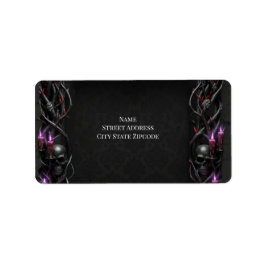 Eternal Night Gothic Vampire Wedding Dark Romance Adressaufkleber