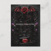 Eternal Night Gothic Vampire Wedding Dark Romance Begleitkarte (Rückseite)