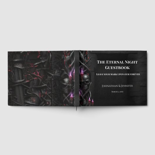 Eternal Night Gothic Vampire Wedding Dark Romance Gästebuch (Voll)