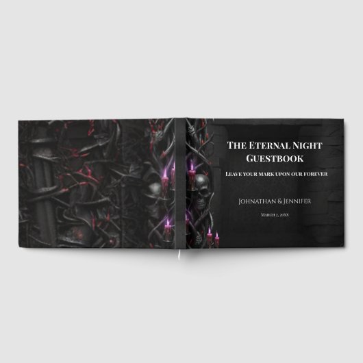 Eternal Night Gothic Vampire Wedding Dark Romance Gästebuch (Voll)