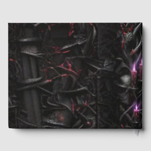 Eternal Night Gothic Vampire Wedding Dark Romance Gästebuch (Rückseite)