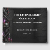 Eternal Night Gothic Vampire Wedding Dark Romance Gästebuch (Vorderseite)