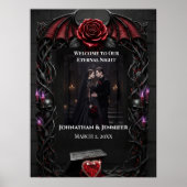 Eternal Night Gothic Vampire Wedding Dark Romance Poster (Vorne)