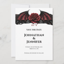 Eternal Night Gothic Vampire Wedding Dark Romance Save The Date