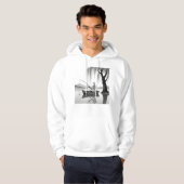 Eternal Patience Skeleton Fishing Zen Graphic Hoodie (Vorne ganz)