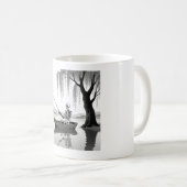 Eternal Patience Skeleton Fishing Zen Graphic Mug Kaffeetasse (VorderseiteRechts)