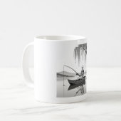 Eternal Patience Skeleton Fishing Zen Graphic Mug Kaffeetasse (Vorderseite Links)