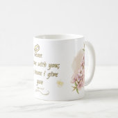 Eternal Peace Mug: 'John 14:27' Bible Verse Design Kaffeetasse (VorderseiteRechts)