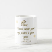 Eternal Peace Mug: 'John 14:27' Bible Verse Design Kaffeetasse (Mittel)