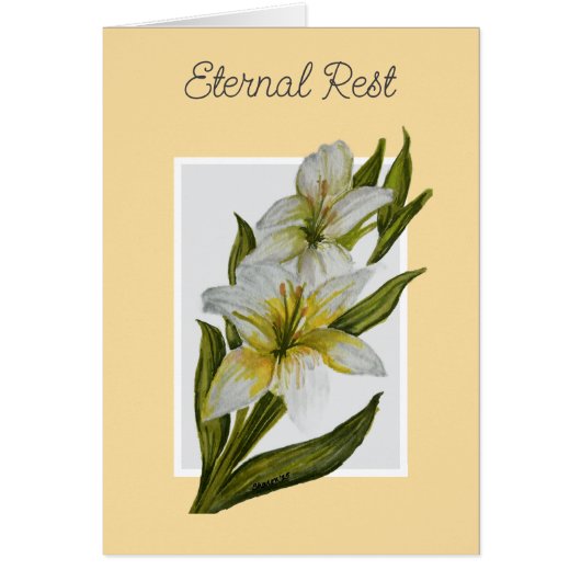 Eternal Rest Mass Offering Card (Vorne)
