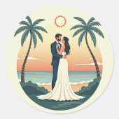 Eternal Romance Wedding Sticker (Vorderseite)