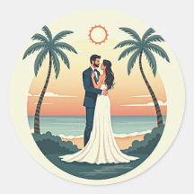Eternal Romance Wedding Sticker