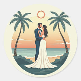 Eternal Romance Wedding Sticker