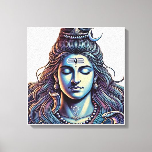 Eternal Shiva: Der oberste Yogi in göttlichen Blis Leinwanddruck (Vorderseite)