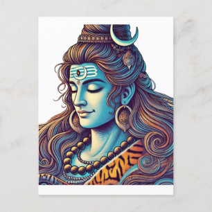 Eternal Shiva: Der oberste Yogi in göttlichen Blis Postkarte