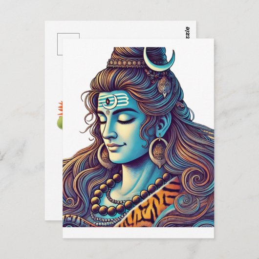 Eternal Shiva: Der oberste Yogi in göttlichen Blis Postkarte (Vorne/Hinten)