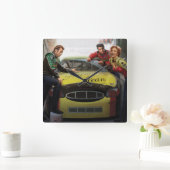 Eternal Speedway Quadratische Wanduhr (Zuhause)