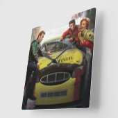 Eternal Speedway Quadratische Wanduhr (Winkel)