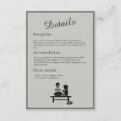 Eternal Stone Paar Boho Hochzeit Begleitkarte (Vorderseite)