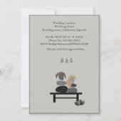 Eternal Stone Paar Boho Hochzeit Einladung (Rückseite)