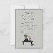 Eternal Stone Paar Boho Hochzeit RSVP Karte (Vorderseite)