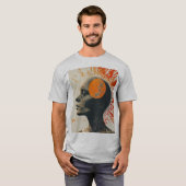 "Eternal Sun: Memento Mori Halftone Collage T-Shir T-Shirt (Vorne ganz)