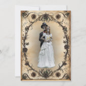 Eternal United Husband and Ehefrau Skelettons Einladung (Vorderseite)