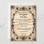 Eternal United Husband and Ehefrau Skelettons Einladung (Rückseite)