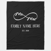 Eternal Us – Mr & Mrs  Fleecedecke (Vorderseite)