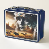 Eternal Warrior Sunset Metall Brotdose (Rückseite)