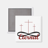 Eternaler Drei-Kreuze-Magnet Magnet (Vorderseite/Rückseite)