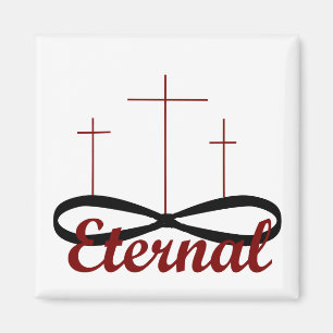 Eternaler Drei-Kreuze-Magnet Magnet