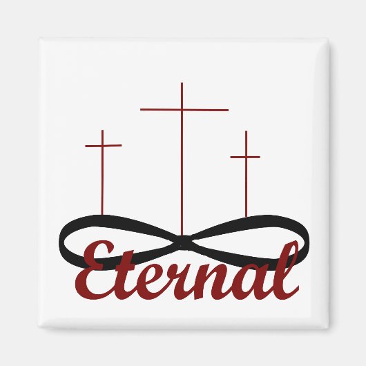 Eternaler Drei-Kreuze-Magnet Magnet (Vorne)