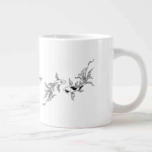 Eternflow Koi Art Jumbo-Tasse (Rechts)