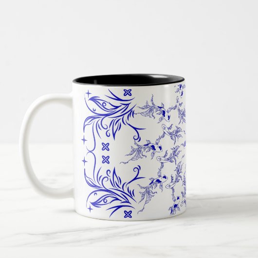 Eternflow Koi Art Zweifarbige Tasse (Links)