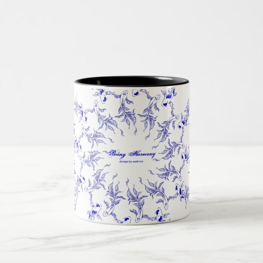 Eternflow Koi Art Zweifarbige Tasse (Mittel)