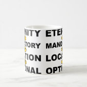 Eternität ist obligatorische Position ist optional Kaffeetasse (Mittel)