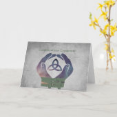 Eternity Engagement Handfasting Blessings Card Karte (Gelbe Blume)