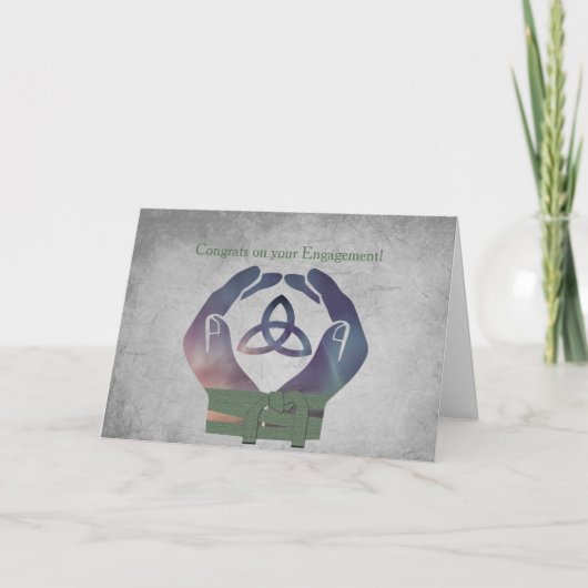 Eternity Engagement Handfasting Blessings Card Karte (Vorderseite)