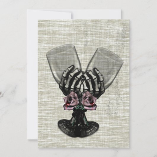 Eternity Gothic Vintage Wedding Einladung (Vorderseite)